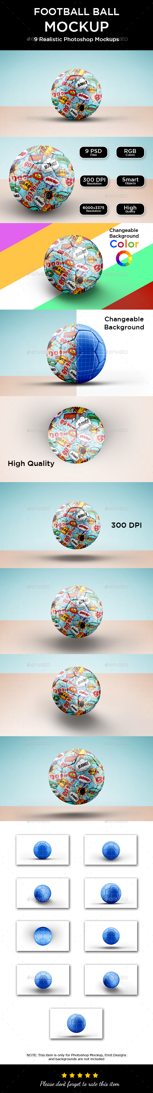 Soccer / Football Ball Mockup - Product Mock-Ups Graphics