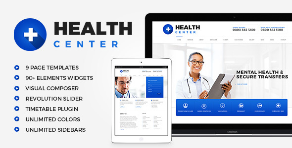 Health Center - Medical WordPress theme - Health & Beauty Retail