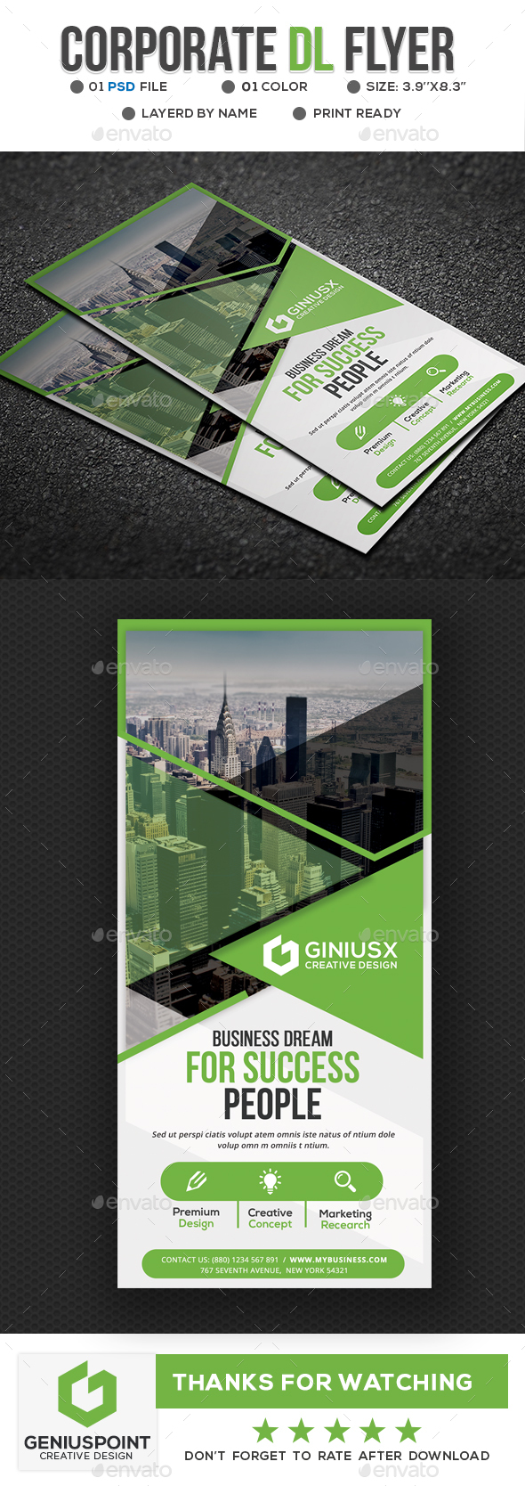 Corporate DL Flyer - Corporate Flyers