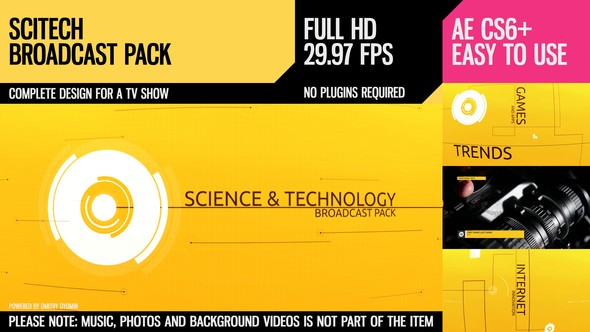 SciTech Broadcast Pack - VideoHive 9350277