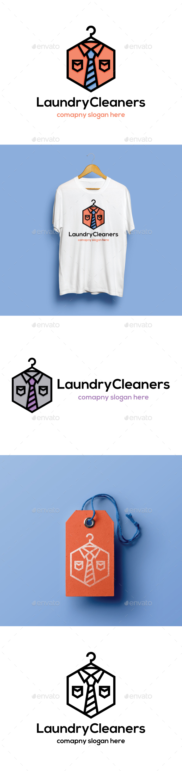 Laundry Cleaners - Objects Logo Templates