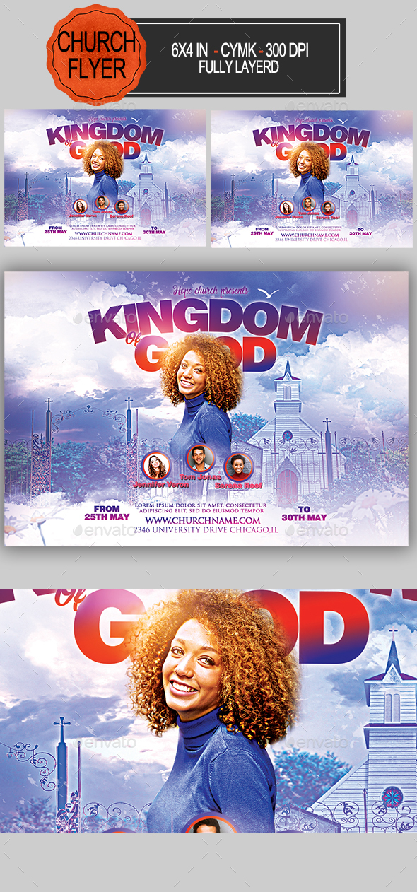 Kingdom of God Flyer - Church Flyers