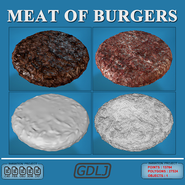 Meat of burgers - 3Docean 21625993