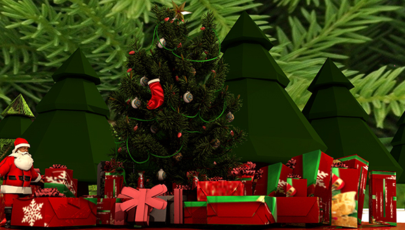 Christmas tree and - 3Docean 21626122