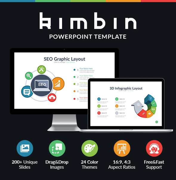 Kimbin - Multipurpose Powerpoint Template - Business PowerPoint Templates