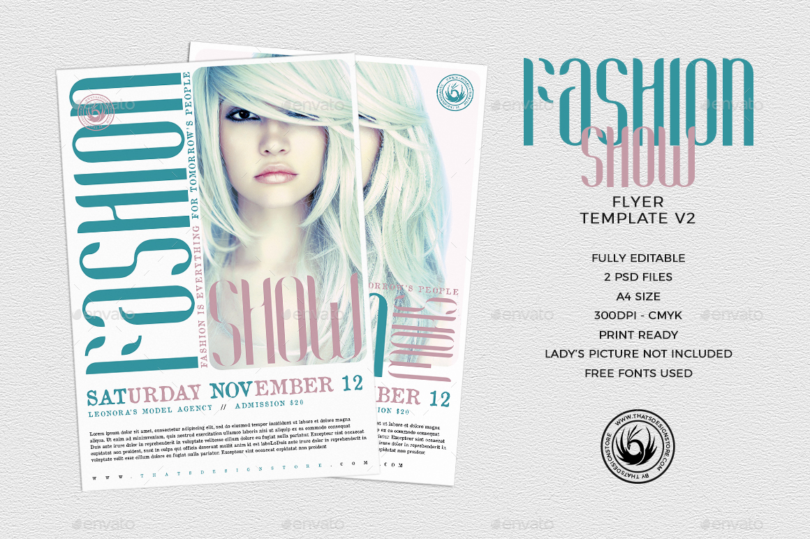 Fashion Show Flyer Template V2, Print Templates | GraphicRiver