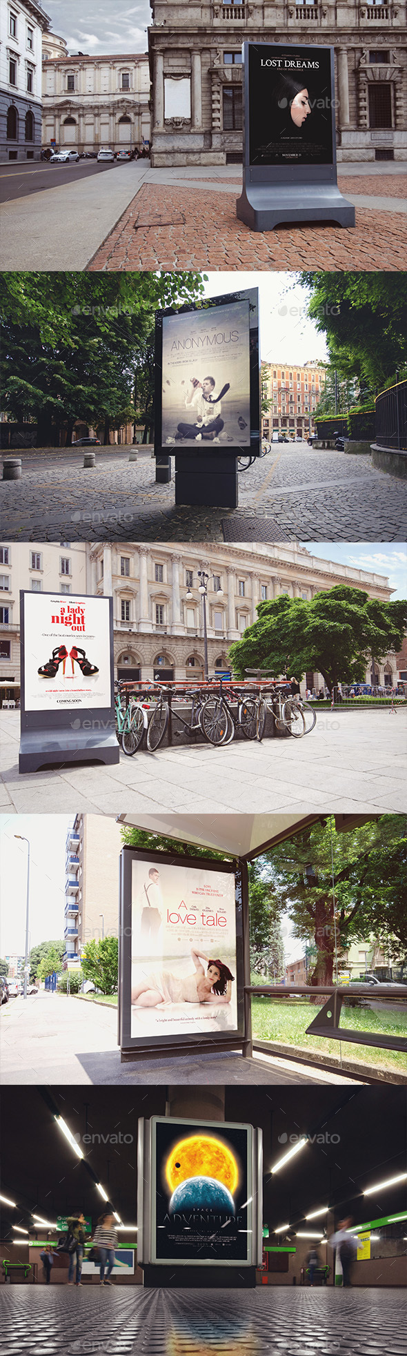 Outdoor Advertising Mock-Ups - Miscellaneous Print