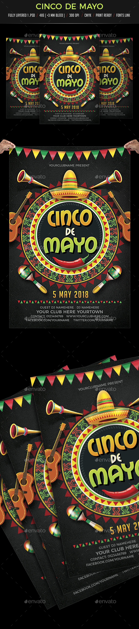 Cinco De Mayo Flyer - Events Flyers