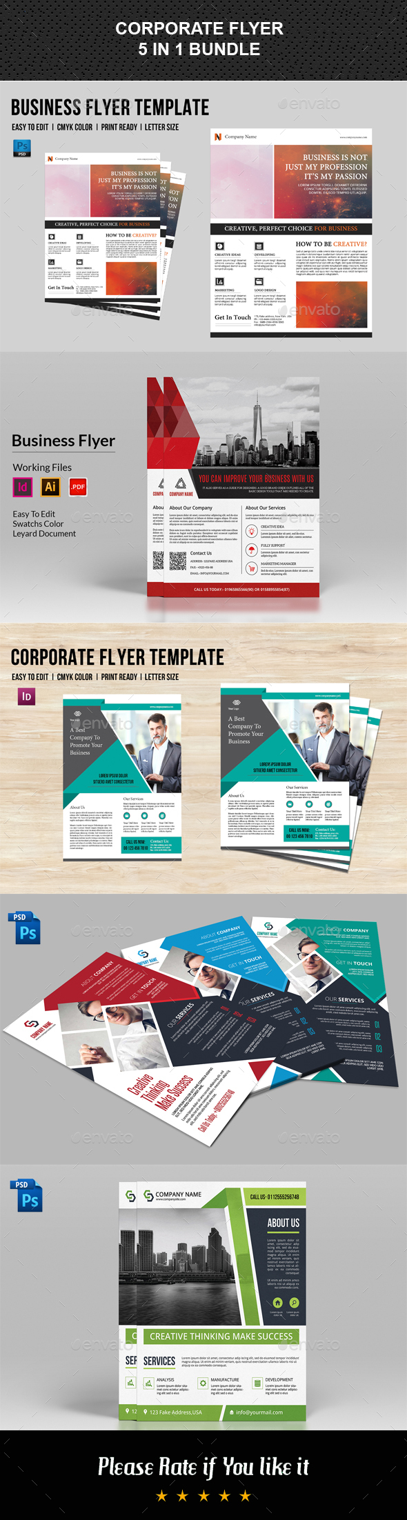 Corporate Flyer Bundle V01 - Corporate Flyers