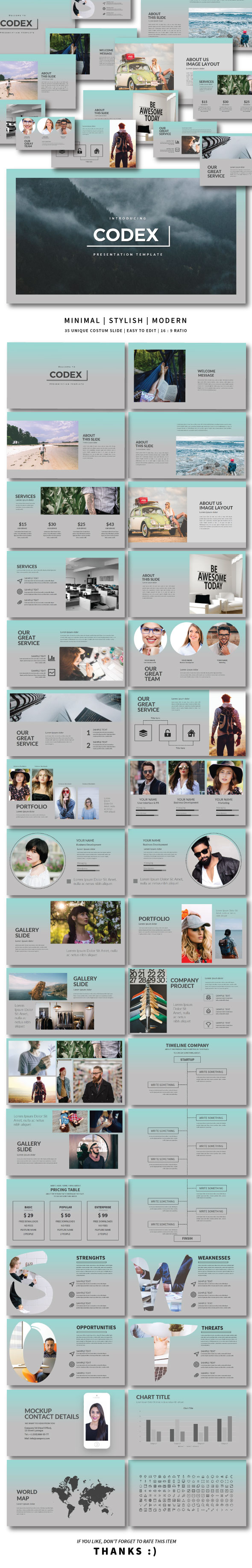 Codex Keynote Template - Creative Keynote Templates