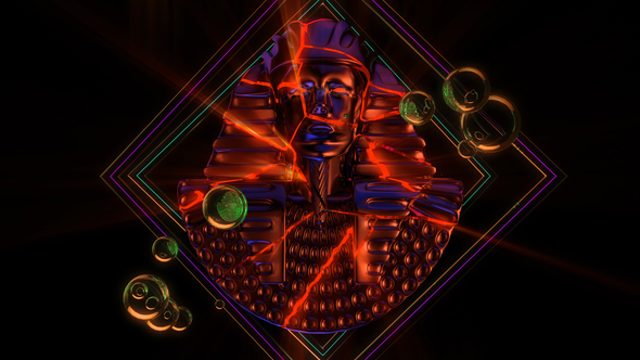 Cracked Pharaoh Bust VJ Loop alt