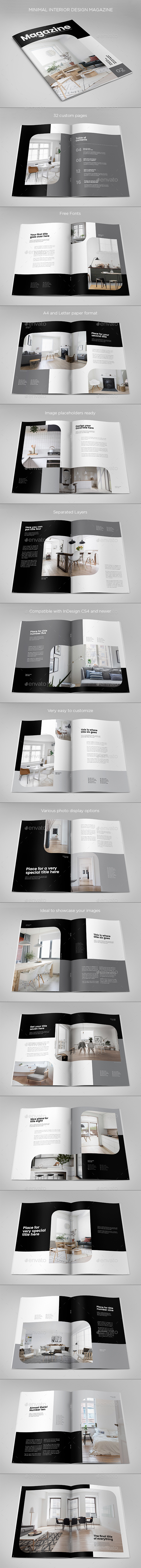 Minimal Interior Design Magazine - Magazines Print Templates