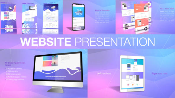 Website Presentation - VideoHive 21612254