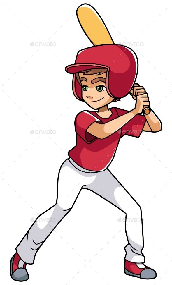 Baseball Batter Boy - Sports/Activity Conceptual
