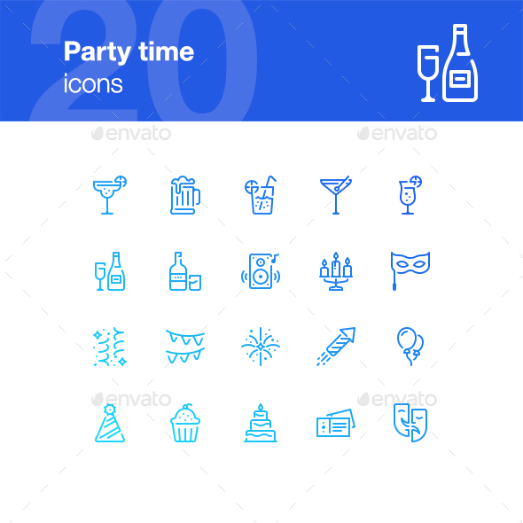 20 Party Icons - Miscellaneous Icons