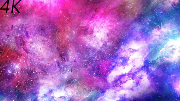 Abstract Сolorful Space Background with Glow