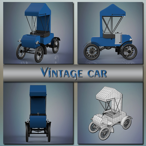 Vintage car - 3Docean 21632464