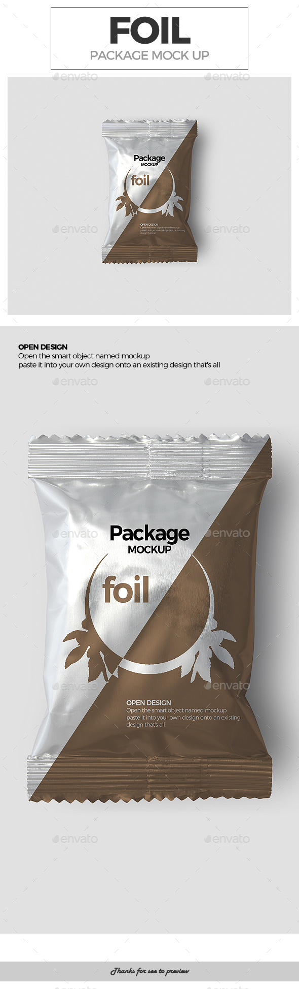 Foil Package Mockup - Packaging Product Mock-Ups