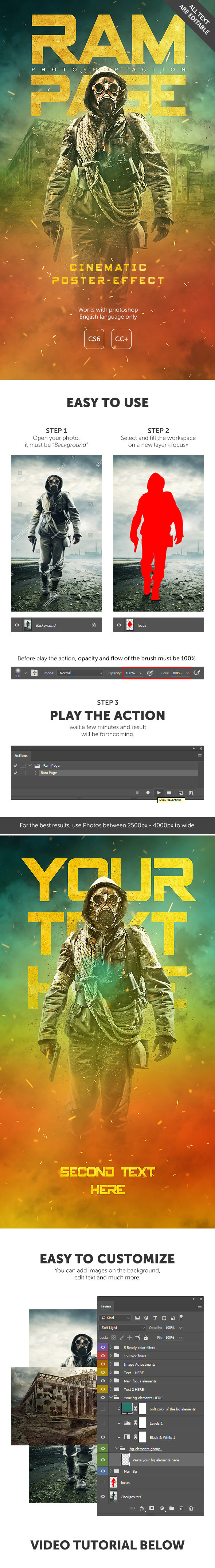 Ram Page - Photoshop Action - Photo Effects Actions