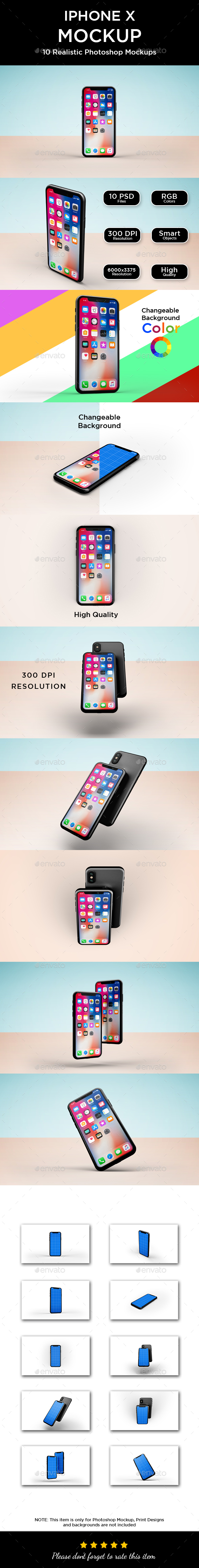 Phone X Mockup - Mobile Displays