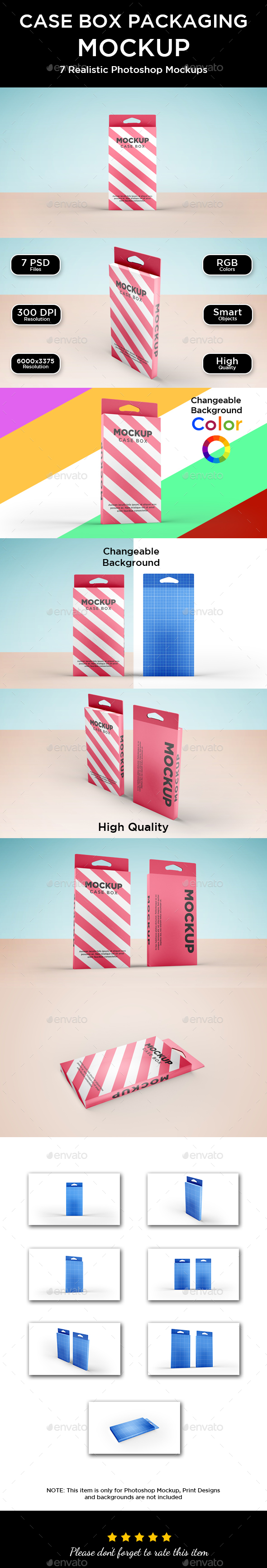 Case Box Packaging Mockup - Packaging Product Mock-Ups