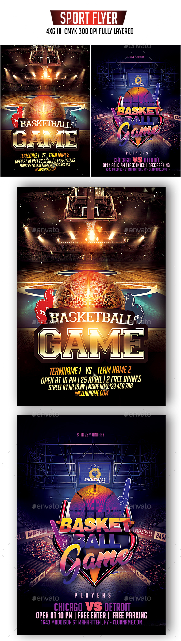 Basketball Flyer Bundle - Sports Events
