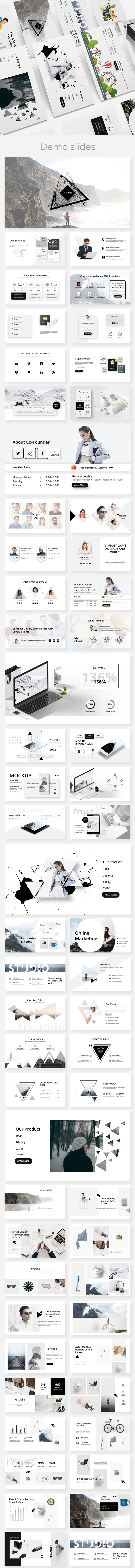 Triangle Creative Powerpoint Template - Creative PowerPoint Templates