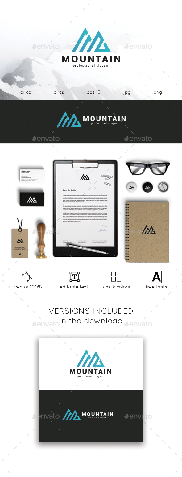 Mountain Logo Template - Nature Logo Templates