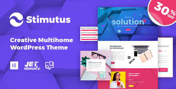 Stimutus - Creative Multihome Elementor Based WordPress Theme by ZEMEZ