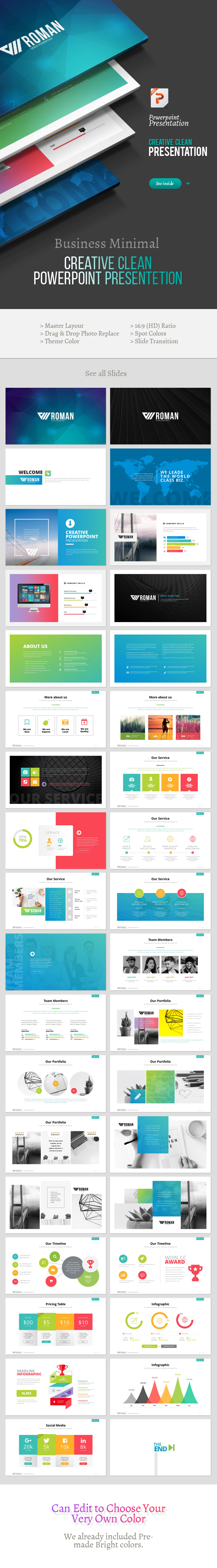 Creative Roman Powerpoint Template - Creative PowerPoint Templates