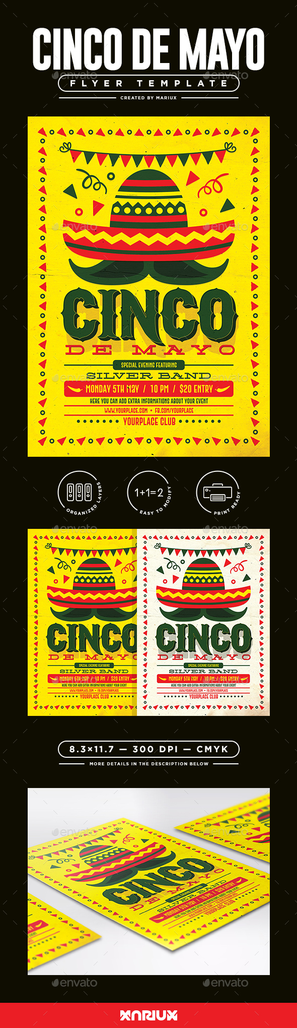 Cinco de Mayo Flyer/Poster - Events Flyers