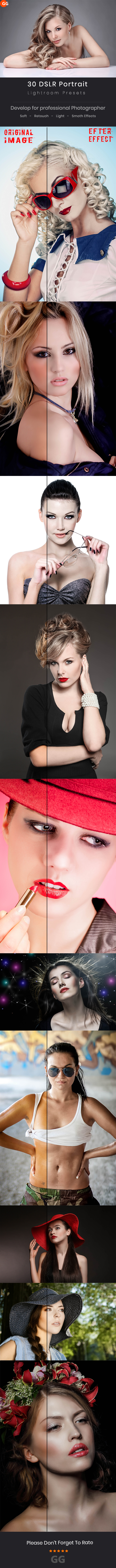 30 Skin Retouch Lightroom Preset - Portrait Lightroom Presets