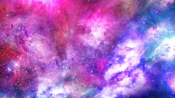 Abstract Bright Space Background with Glow