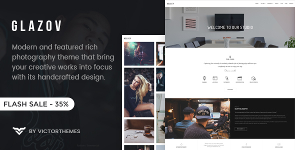 Glazov - Photography WordPress Theme