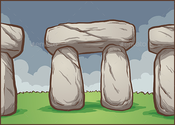 Stonehenge Background - Buildings Objects