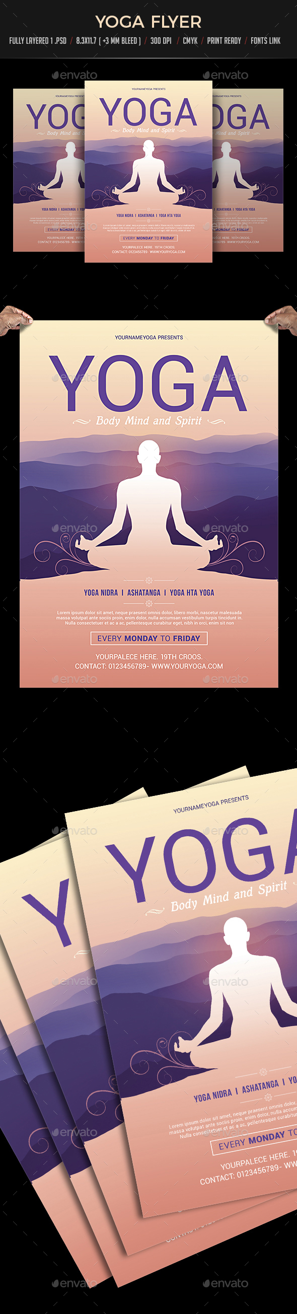 Yoga Flyer - Flyers Print Templates