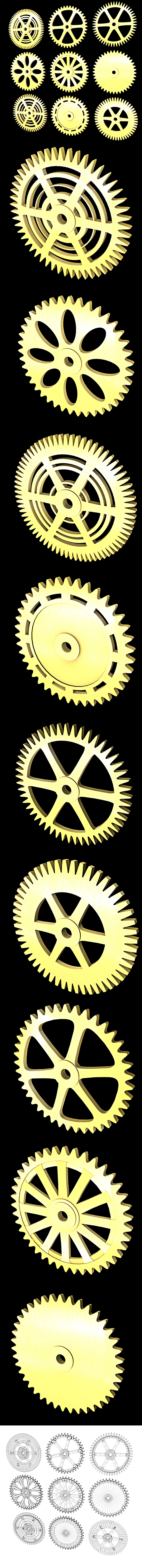 Different gears 3D - 3Docean 21637751