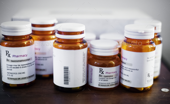 Bottles of medications - Stock Photo - Images