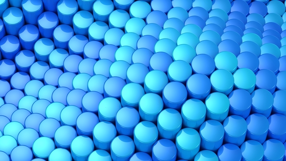 Cylinders Formed A Wave alt