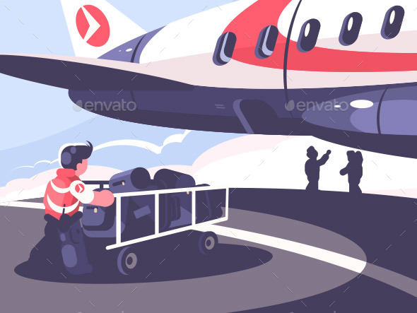 Loading of Luggage in Plane - Miscellaneous Vectors