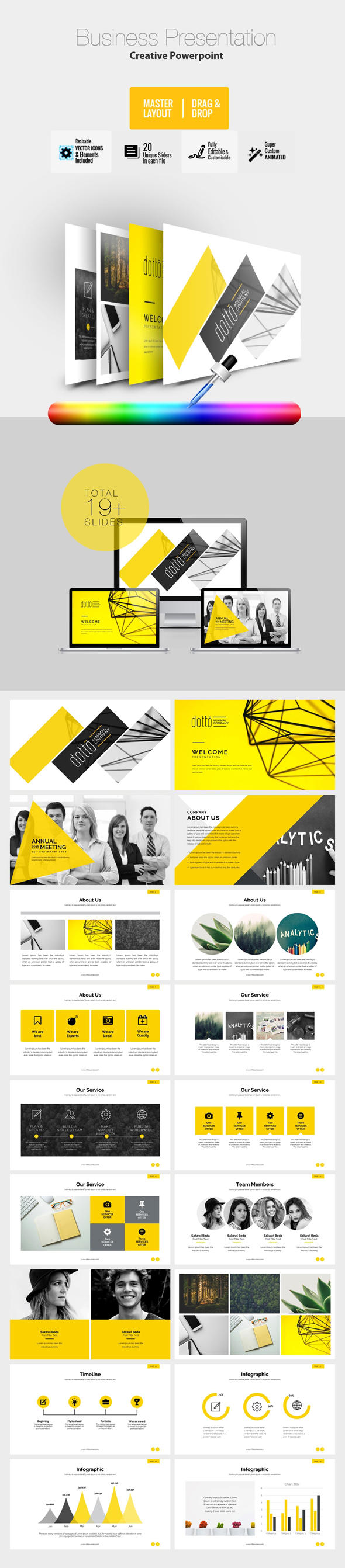 Corporate Business PowerPoint Template - Business PowerPoint Templates