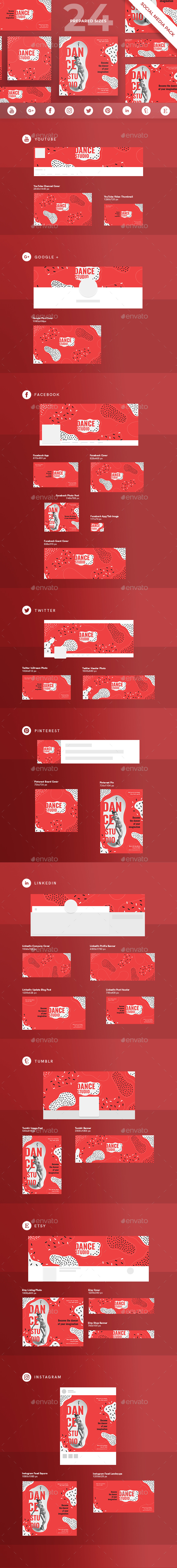 Dance Studio Social Media Pack - Miscellaneous Social Media