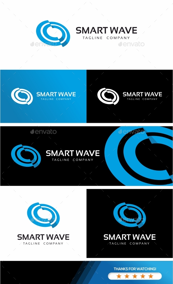 Smart Wave Logo Template - Objects Logo Templates