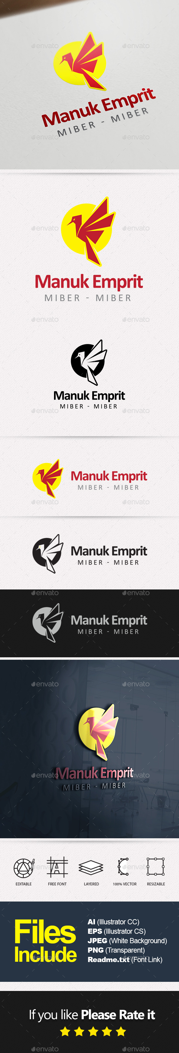 Bird Logo Template - Animals Logo Templates