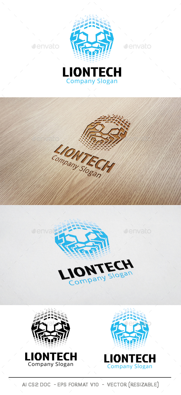 Lion Technology Logo - Symbols Logo Templates
