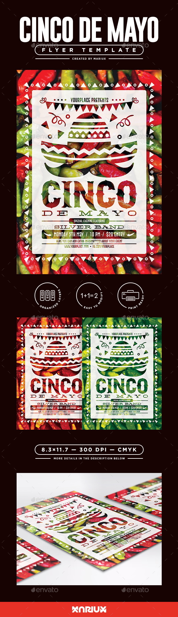 Cinco de Mayo Flyer/Poster - Events Flyers