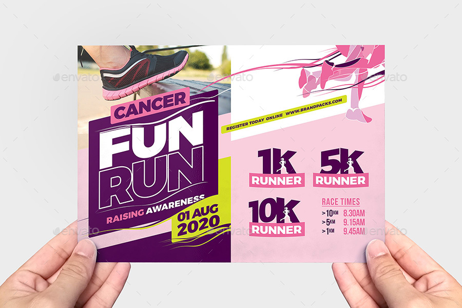 Cancer Benefit Flyer Template, Print Templates GraphicRiver