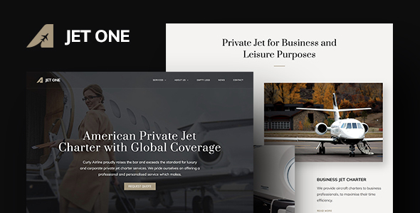 Jet One Private Airline Wordpress Theme By Curlythemes Themeforest