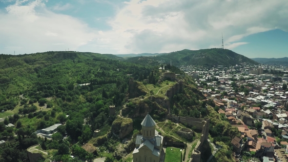 Tbilisi Castle Church Caucasus Mountains River Georgian Beauty Nature Georgia Animals Waterwall