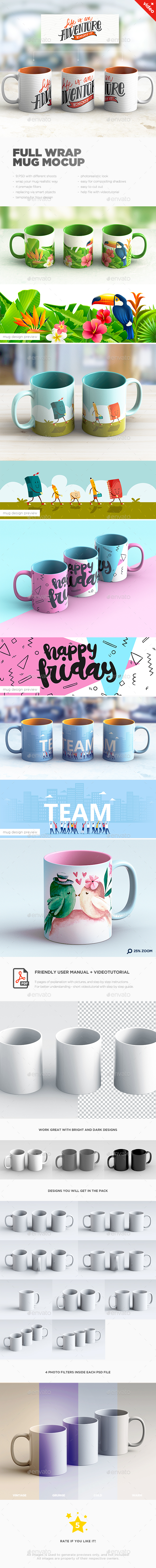 Download Full Wrap Mug Mockup By Goner13 Graphicriver